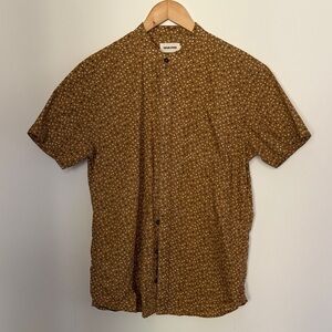 TAYLOR STITCH SHORT SLEEVE BAND COLLAR BUTTON DOWN